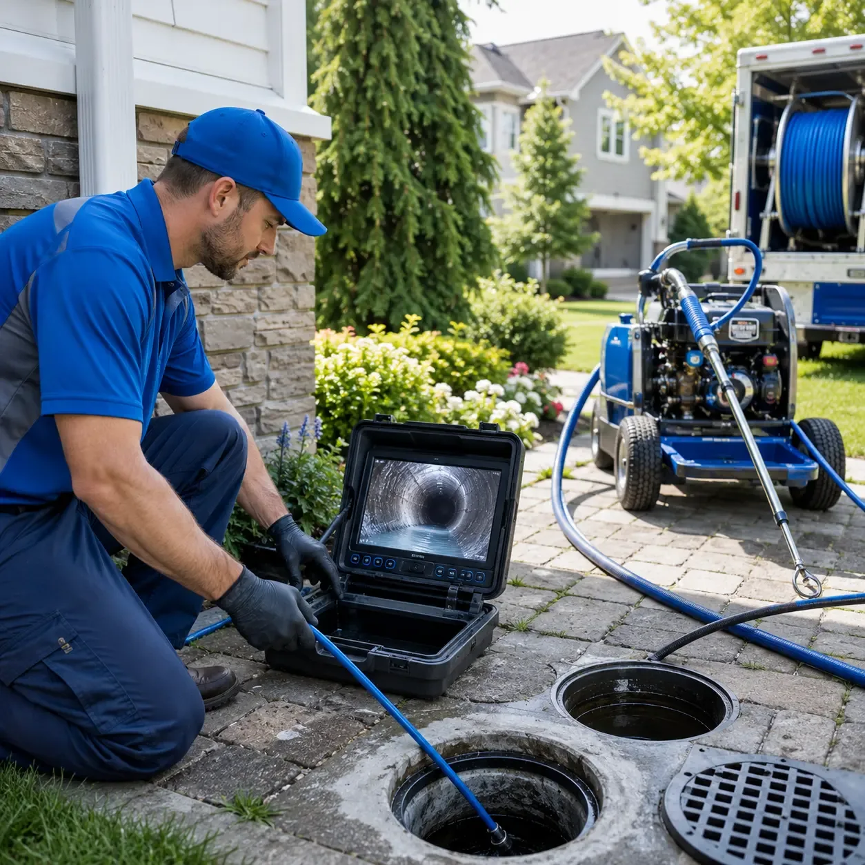 Outdoor drain cleaning professionals serving Rumely, MI
