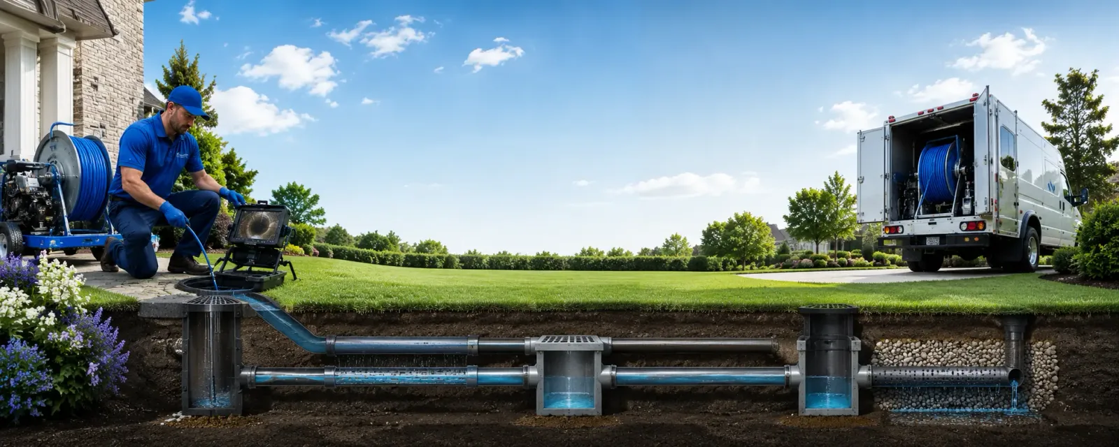 Outdoor drain cleaning information for Rumely, MI